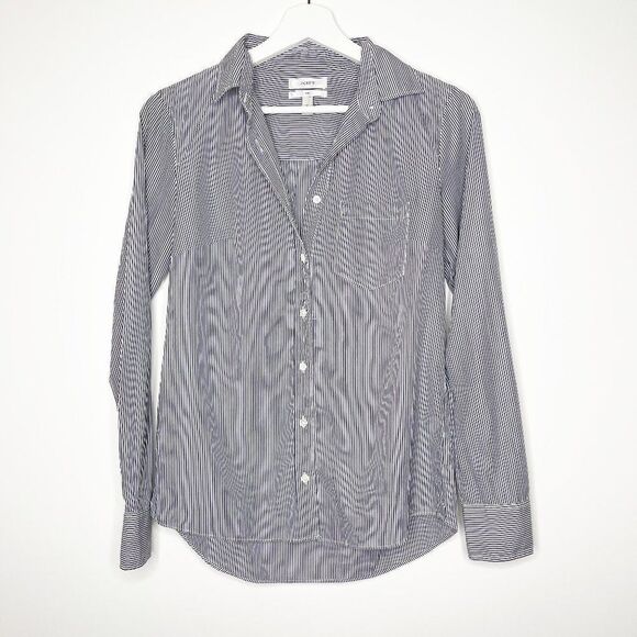 J. CREW Boy Striped Button Down Top  - Picture 1 of 9